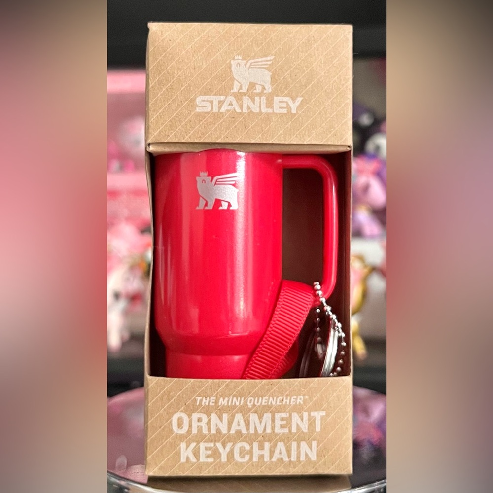Stanley Red Delicious Tumbler Keychain, Ornament, or Bag Clip